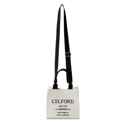 セルフォード CELFORD ロゴジャガードニットバッグ(S) （BLK）｜詳細画像