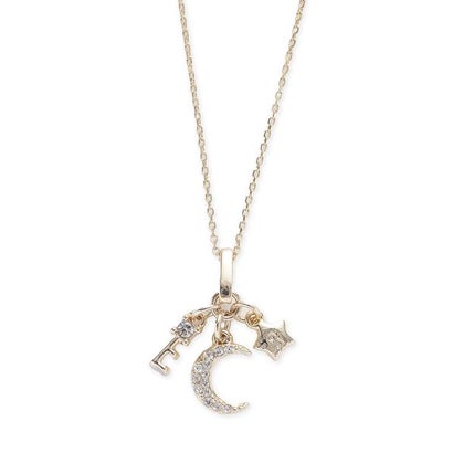 ムーン&スターロックKeyネックレス （GLD）｜詳細画像
