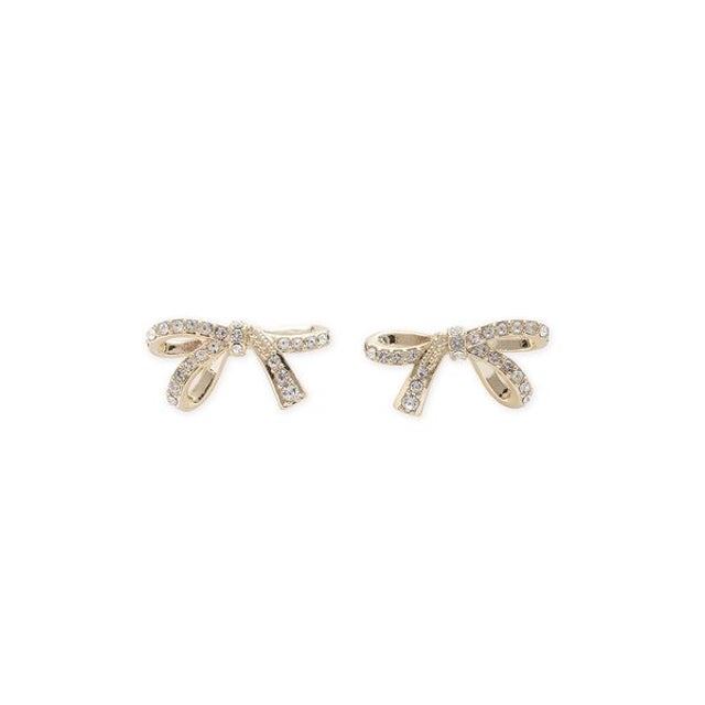 リボンビジューピアス （GLD）
