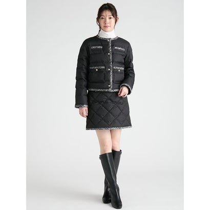 【TAION×CELFORD】トリムデザインショートダウンコート （BLK）｜詳細画像