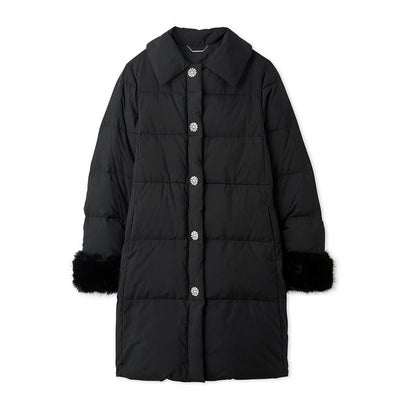 【WEB・一部店舗限定】ファースリーブダウンコート （BLK）｜詳細画像