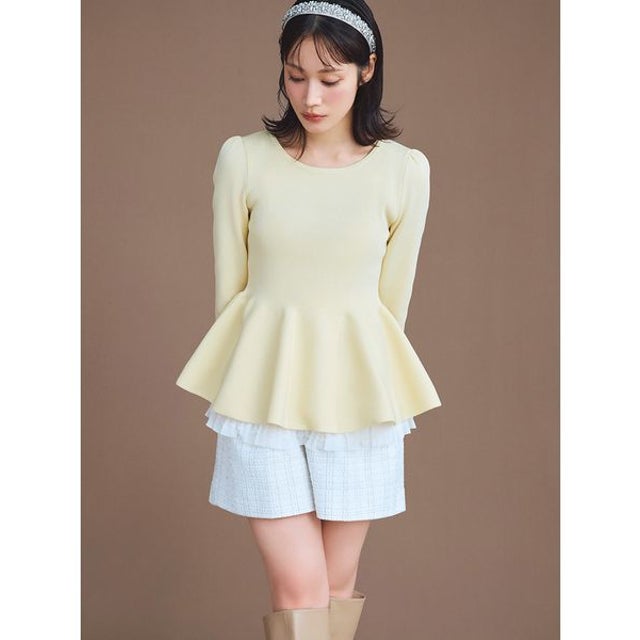 【セットアップ対応】ベルト付きショートパンツ （OWHT）