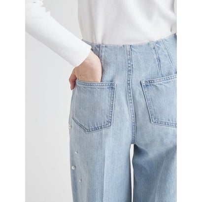 バリエーションデニムワイドパンツ （WHT）｜詳細画像