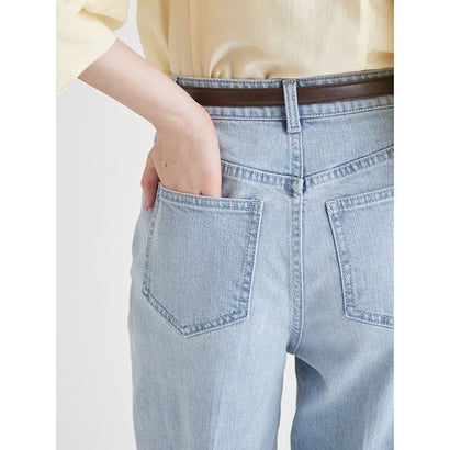 セルフォード CELFORD ベルト付きワイドストレートデニムパンツ （LPNK）｜詳細画像