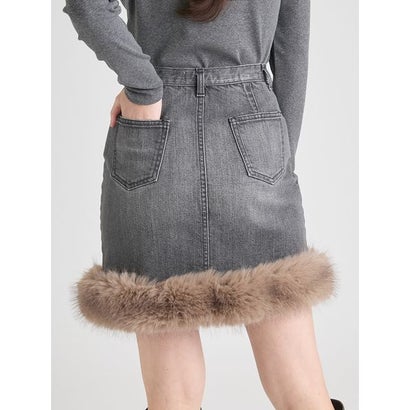 エコファートリムデニムスカート （LBLU）｜詳細画像