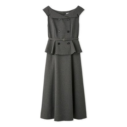 セルフォード CELFORD トレンチワンピース×ハイネックニットセット （GRY）｜詳細画像