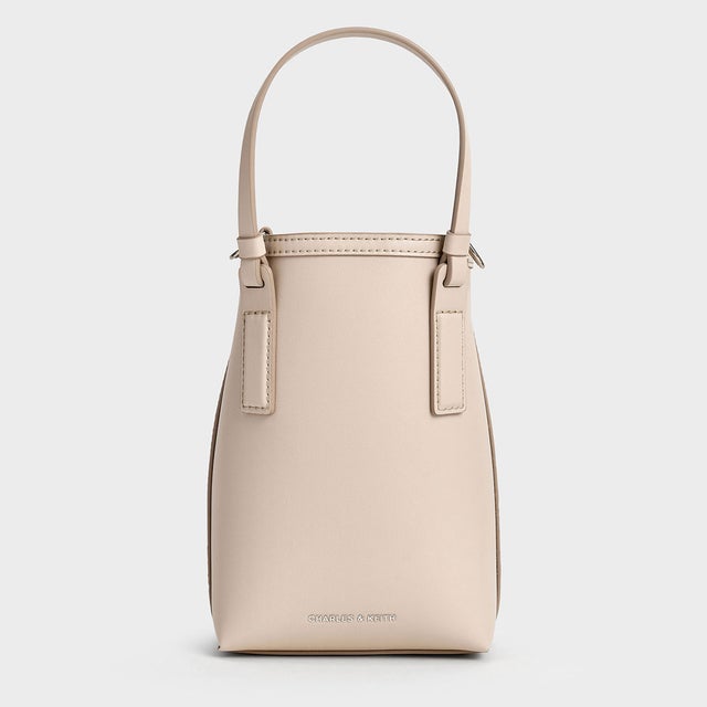 CHARLES & KEITH Noelle ノエル イーロンゲイティドトート（Ivory 