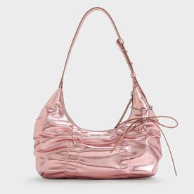 CHARLES & KEITH Kadee ケーディー ルーシュドホーボーバッグ （Aura