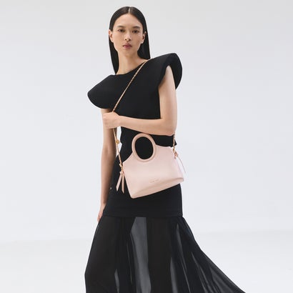 チャールズ アンド キース CHARLES & KEITH Dalia ダリア ボウ オーバルハンドル トートバッグ （Soft Pink）｜詳細画像