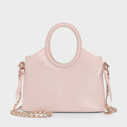 チャールズ アンド キース CHARLES & KEITH Dalia ダリア ボウ オーバルハンドル トートバッグ （Soft Pink）｜詳細画像