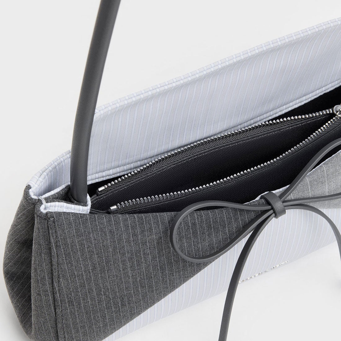 チャールズ アンド キース CHARLES & KEITH Hazel ヘーゼル ストライプ 