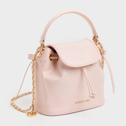 チャールズ アンド キース CHARLES & KEITH Dalia ダリア ボウ トップハンドル バッグ （Soft Pink）｜詳細画像