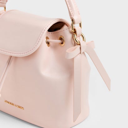 チャールズ アンド キース CHARLES & KEITH Dalia ダリア ボウ トップハンドル バッグ （Soft Pink）｜詳細画像