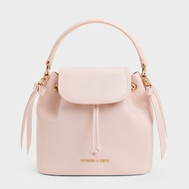 Dalia ダリア ボウ トップハンドル バッグ （Soft Pink）
