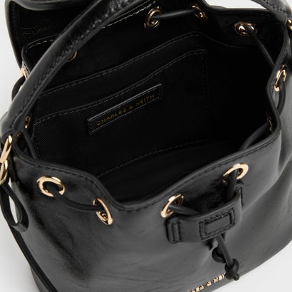 チャールズ アンド キース CHARLES & KEITH Dalia ダリア ボウ トップハンドル バッグ （Black）｜詳細画像