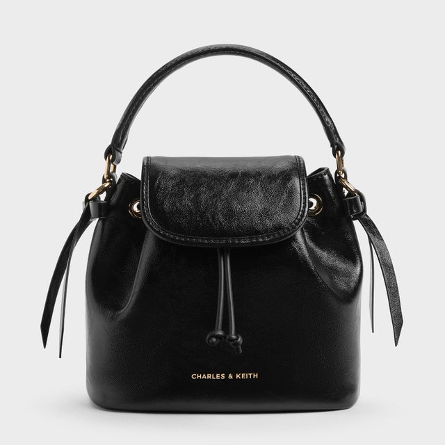 Dalia ダリア ボウ トップハンドル バッグ （Black）