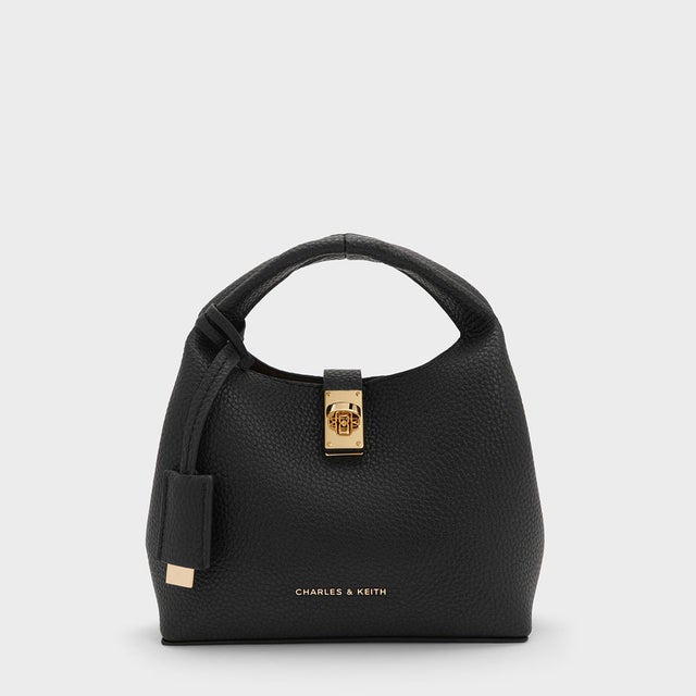 ミニチャンス ターンロック バケットバッグ （Black）