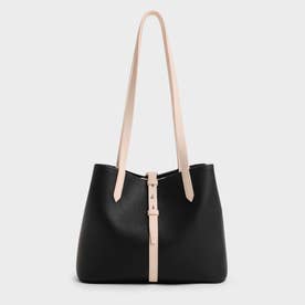 Beryl ベリル ツートーン ベルト バケットバッグ （Multi Black）