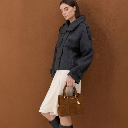 チャールズ アンド キース CHARLES & KEITH Scottie ミニスコッティー トートバッグ （Pecan Brown）｜詳細画像