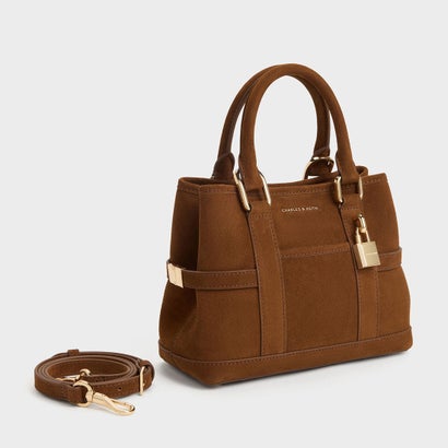チャールズ アンド キース CHARLES & KEITH Scottie ミニスコッティー トートバッグ （Pecan Brown）｜詳細画像