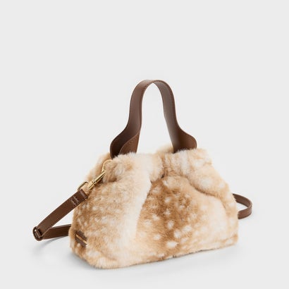 チャールズ アンド キース CHARLES & KEITH Ally アリー ディアプリント トップハンドルバッグ （Animal Print Brown）｜詳細画像