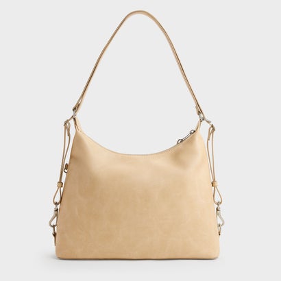 チャールズ アンド キース CHARLES & KEITH Atwood アトウッド チェーンホーボーバッグ （Sand Beige）｜詳細画像