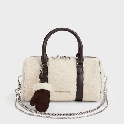 チャールズ アンド キース CHARLES & KEITH Philomena フィロメナ ボウリングバッグ （Pecan Brown）｜詳細画像