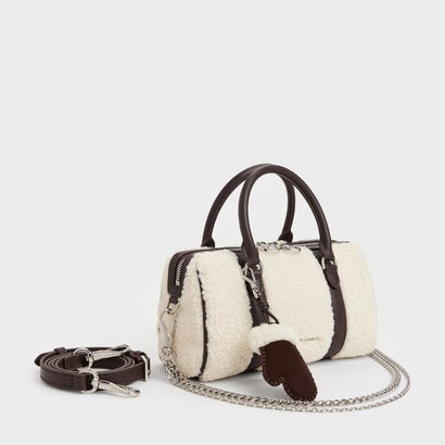 チャールズ アンド キース CHARLES & KEITH Philomena フィロメナ ボウリングバッグ （Pecan Brown）｜詳細画像
