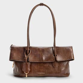 Aveline アヴェリン フロントフラップ ショルダーバッグ （Pecan Brown）