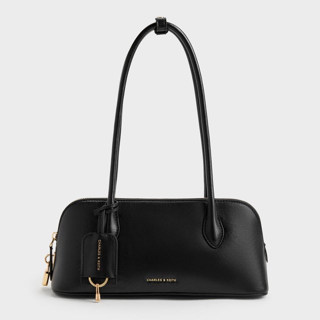 Ginevra ジネヴラ ストラクチャー ショルダーバッグ  （Black）