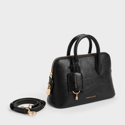 チャールズ アンド キース CHARLES & KEITH Ginevra ジネヴラ ストラクチャー ボウリングバッグ （Black）｜詳細画像