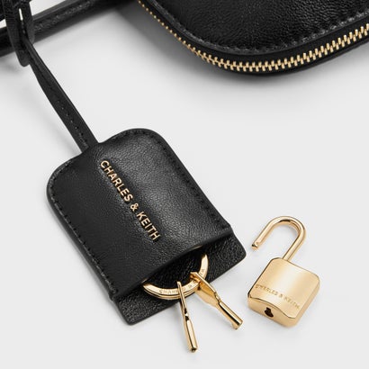 チャールズ アンド キース CHARLES & KEITH Ginevra ラージジネヴラ ストラクチャー ボウリングバッグ （Black）｜詳細画像