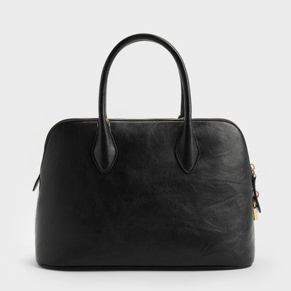 チャールズ アンド キース CHARLES & KEITH Ginevra ラージジネヴラ ストラクチャー ボウリングバッグ （Black）｜詳細画像