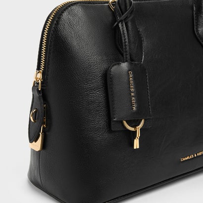 チャールズ アンド キース CHARLES & KEITH Ginevra ラージジネヴラ ストラクチャー ボウリングバッグ （Black）｜詳細画像