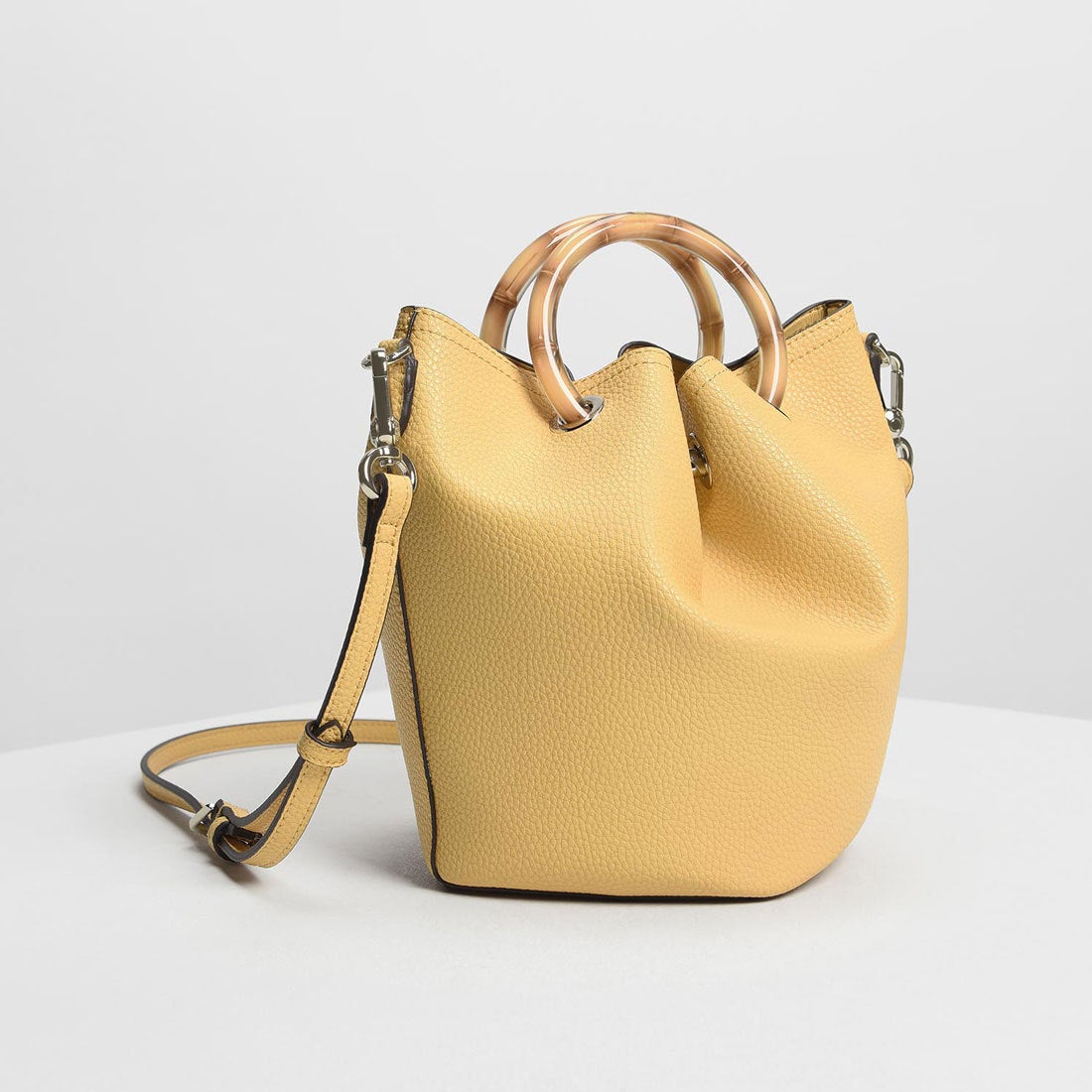 ペタルフォールド バケツバッグ / Petal Fold Bucket Bag （Yellow）