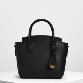 CHARLES & KEITH ダブルハンドル トラペーズトートバッグ 【再入荷 