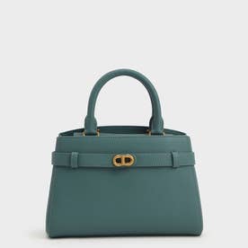 【2022 SPRING 新作】オブリエル メタリックアクセントベルトバッグ / Aubrielle Metallic-Accent Belted Bag （Teal）