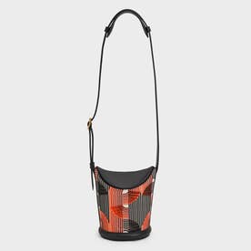 【2022 SPRING 新作】アウレア プリントニットバケットバッグ / Aurea Printed Knitted Bucket Bag （Orange）