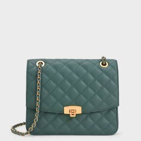 【2022 SPRING 新作】キルテッドプッシュロック クラッチバッグ / Quilted Push-Lock Clutch Bag （Teal）