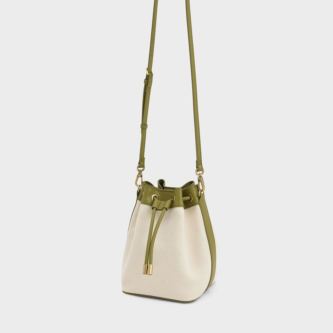 ツイード ドローストリングバケットバッグ（Multi） -CHARLES & KEITH
