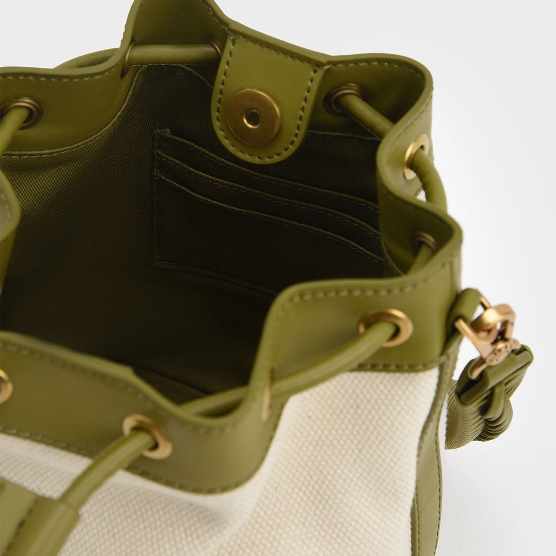 ツイード ドローストリングバケットバッグ（Multi） -CHARLES & KEITH