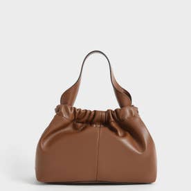 【2022 SUMMER 新作】ルーシュド スローチーバケットバッグ / Ruched Slouchy Bucket Bag （Chocolate）