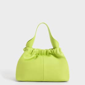 【2022 SUMMER 新作】ルーシュド スローチーバケットバッグ / Ruched Slouchy Bucket Bag （Lime）