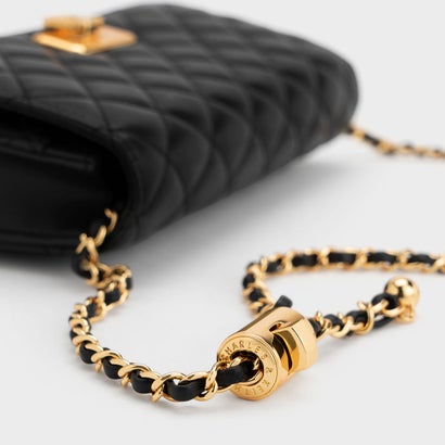 Cressida クレシダ キルトプッシュロッククラッチ 【再入荷】（Black）｜詳細画像