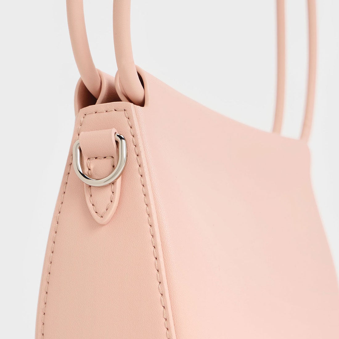 CHARLES & KEITH Elora エロラ カーブトップハンドルバッグ （Pink 