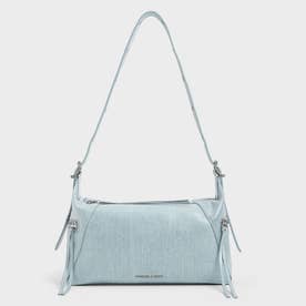 CHARLES & KEITH Xylia ザイリア デニムホーボーバッグ（DenimBlue