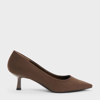 チャールズ アンド キース CHARLES & KEITH Emmy エミー ポインテッド パンプス （Dark Brown Textured）｜詳細画像