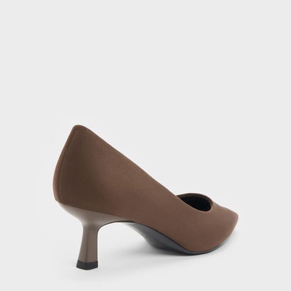 チャールズ アンド キース CHARLES & KEITH Emmy エミー ポインテッド パンプス （Dark Brown Textured）｜詳細画像