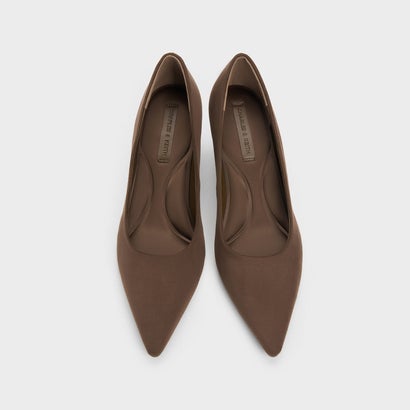 チャールズ アンド キース CHARLES & KEITH Emmy エミー ポインテッド パンプス （Dark Brown Textured）｜詳細画像