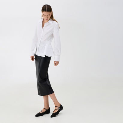 チャールズ アンド キース CHARLES & KEITH クリスタルバックル ダブルストラップ メリージェーン （Black Textured）｜詳細画像